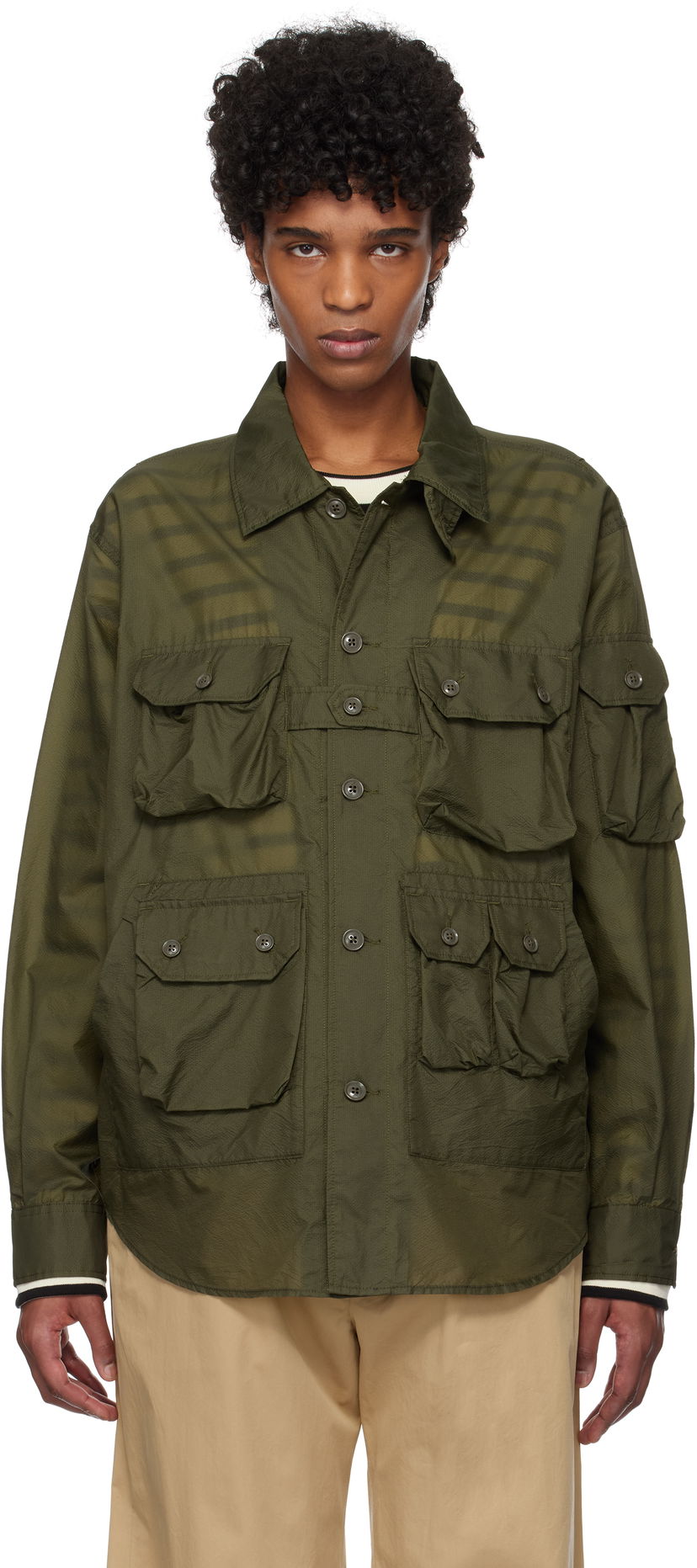 Srajce Engineered Garments Engineered Garments Explorer Overshirt Zelena | 25S1D037