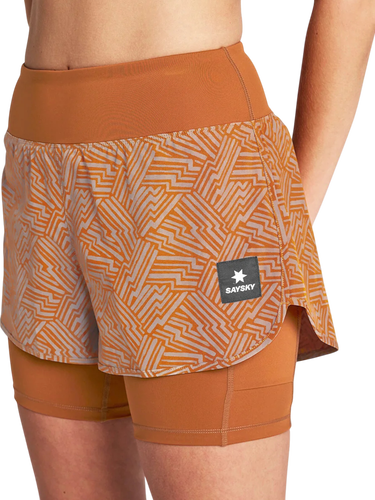 Kratke hlače Saysky Reflective Pace 2 in 1 Shorts 3" Oranžna | owrsh23c1051-owrsh23c1051, 0