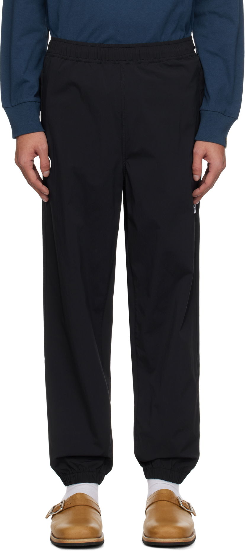 Trenirka AAPE by A Bathing Ape AAPE by A Bathing Ape 'AAPE Now' Woven Sweatpants Črna | AAPPTMB664XXNBKX