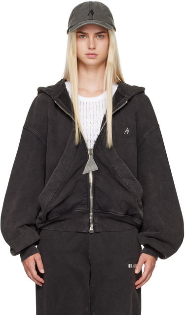 Pulover The Attico The Attico Faded Zip-Up Hoodie Črna | 247WCF15 JF05, 0