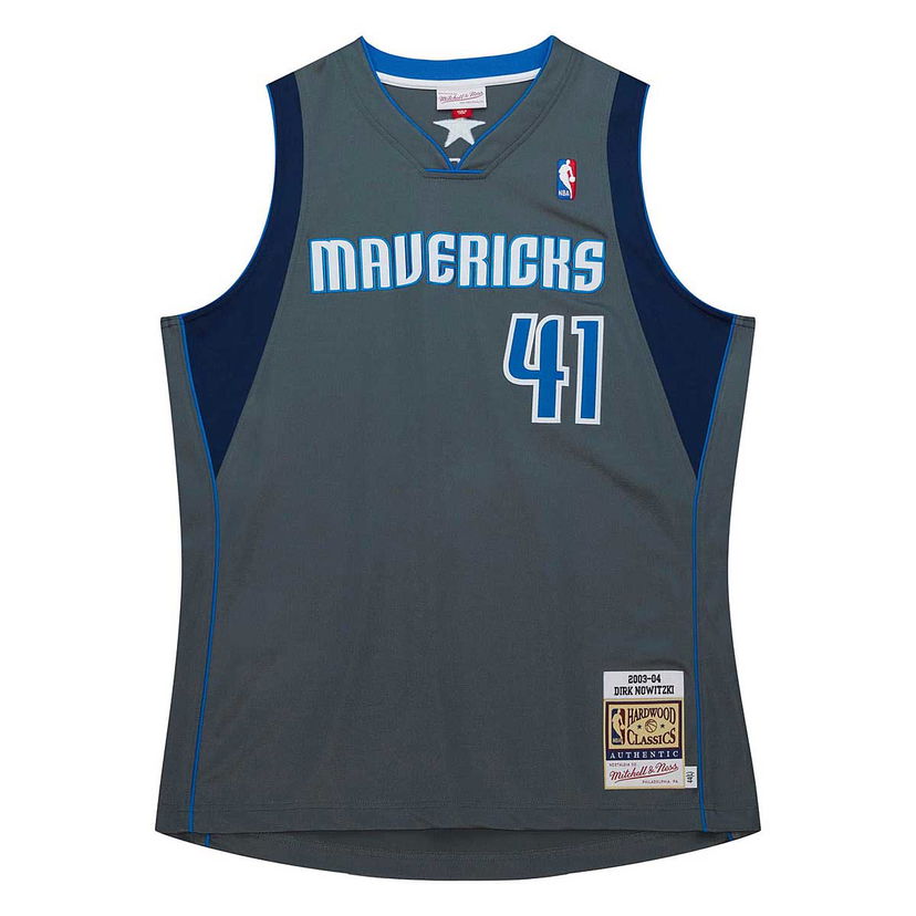 Dres Mitchell & Ness Mitchell & Ness Dallas Mavericks 2003 Authentic Dirk Nowitzki Jersey Siva | AJY45693-DMA03DNOGREY