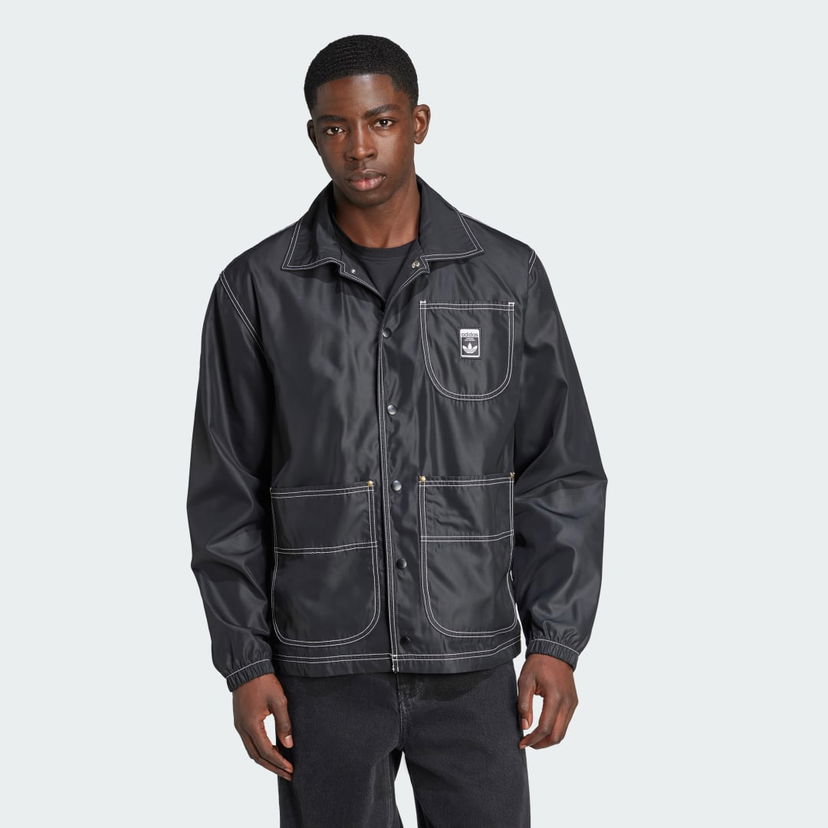 Vetrovka adidas Performance Regular Wabash Coach Jacket Črna | JW0174