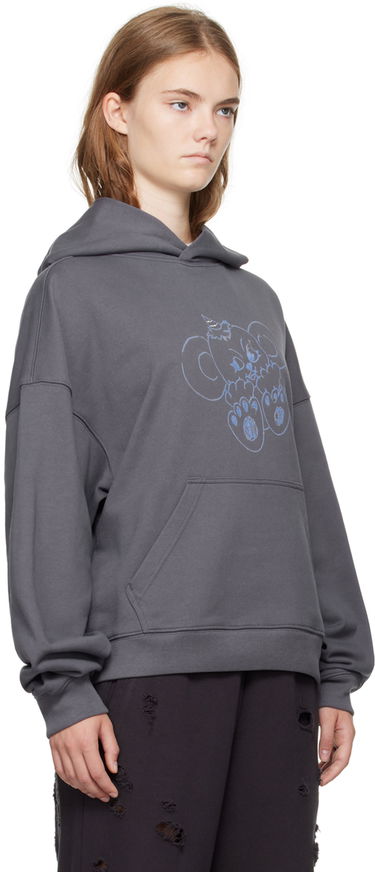 Pulover We11done We11done Monster Fitted Hoodie Siva | WD-TH2-24-831-U-CH, 1