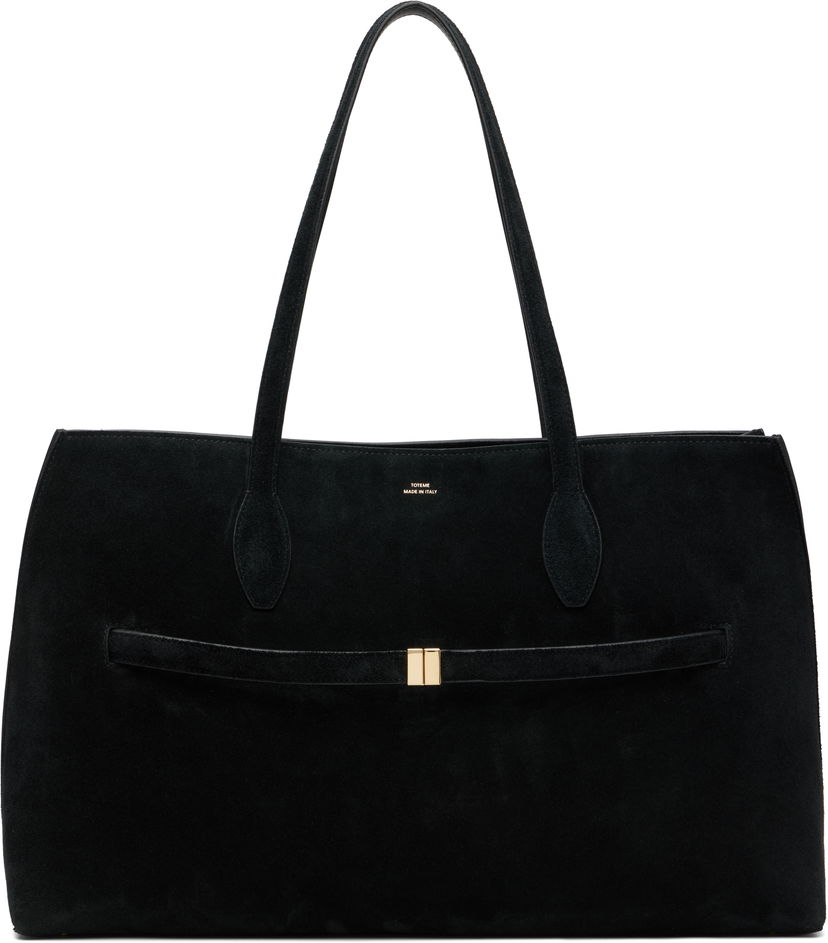 Tote bag TOTEME TOTEME Suede Lounge Tote Črna | 253-WAL0073-LE0004