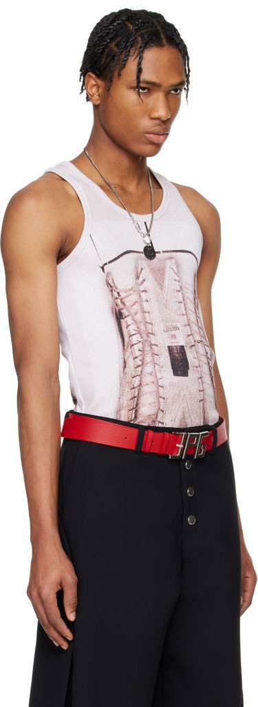 Majica brez rokavov Jean Paul Gaultier Jean Paul Gaultier Corset Trompe-L’oeil Tank Top Bež | 25/34-F-DB057-J582-260100, 4