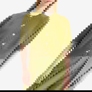 Pleteni pulover YMC YMC Kwai Knit Cardigan, Size Medium Zelena | Q8YMA-30, 2