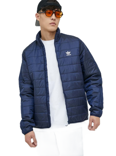 Puhovka adidas Originals Padded Stand Collar Puffer Jacket Mornarica | HL9215