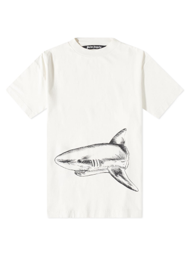 Majica Palm Angels Broken Shark Tee Bela | PMAA001S23JER0010410