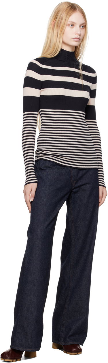 Pleteni pulover Moncler Moncler Striped Wool Turtleneck Večbarvna | K10939F00002M1180, 4