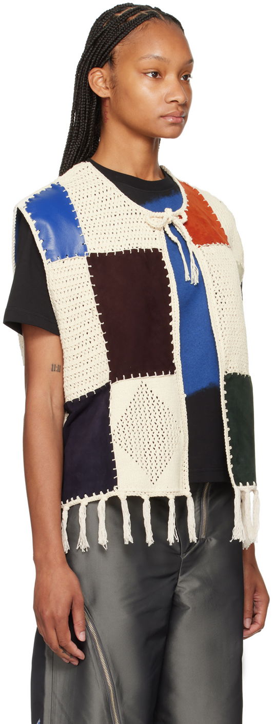 Telovnik ADER ERROR Patchwork Crochet Vest Večbarvna | BN01SSKT0201IV, 1