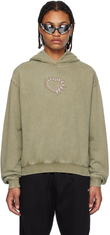 Pulover We11done Printed Hoodie Zelena | WD-TH3-23-806-U-KK, 0