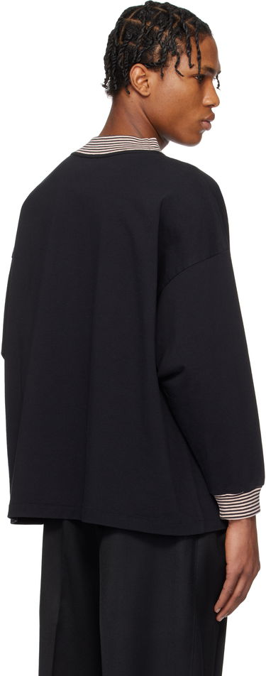 Pleteni pulover Bode Bode Duotone Mockneck Top Črna | MRS25CS047, 2