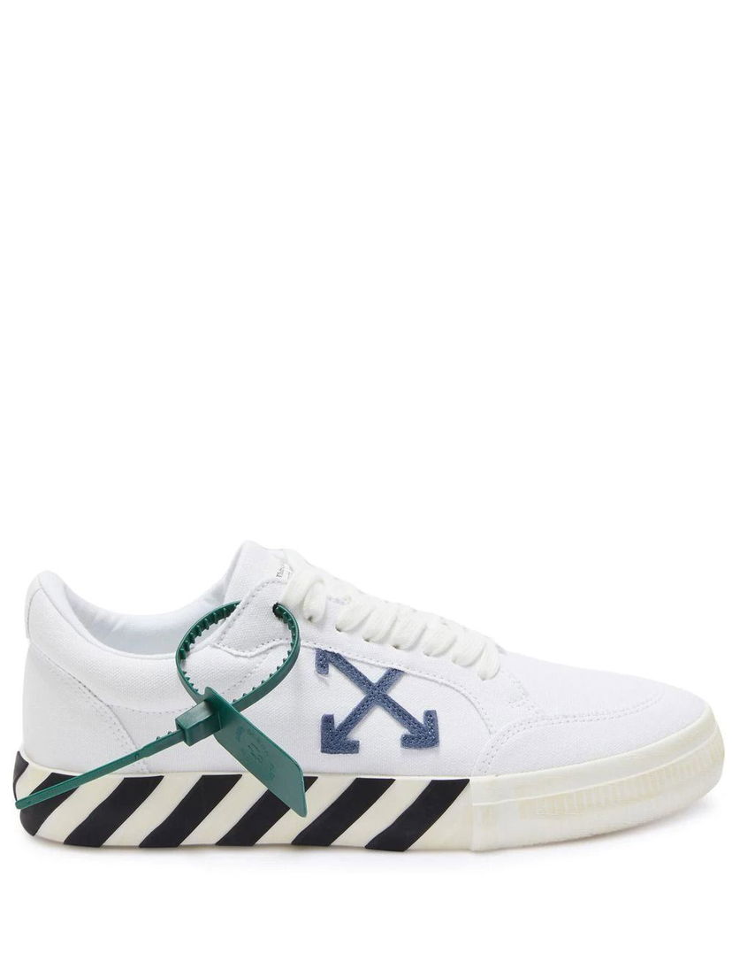 Superge in čevlji Off-White Low Vulcanized "Cotton White Blue Grey" Bela | OMIA085S22FAB0010145