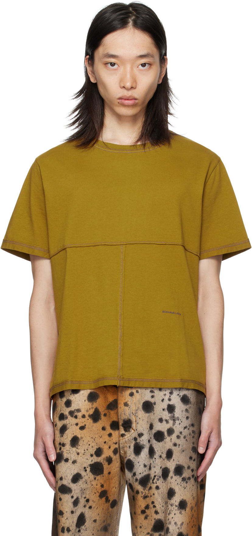 Majica Eckhaus Latta Eckhaus Latta Lapped T-Shirt Zelena | 301-EL-PF25-O