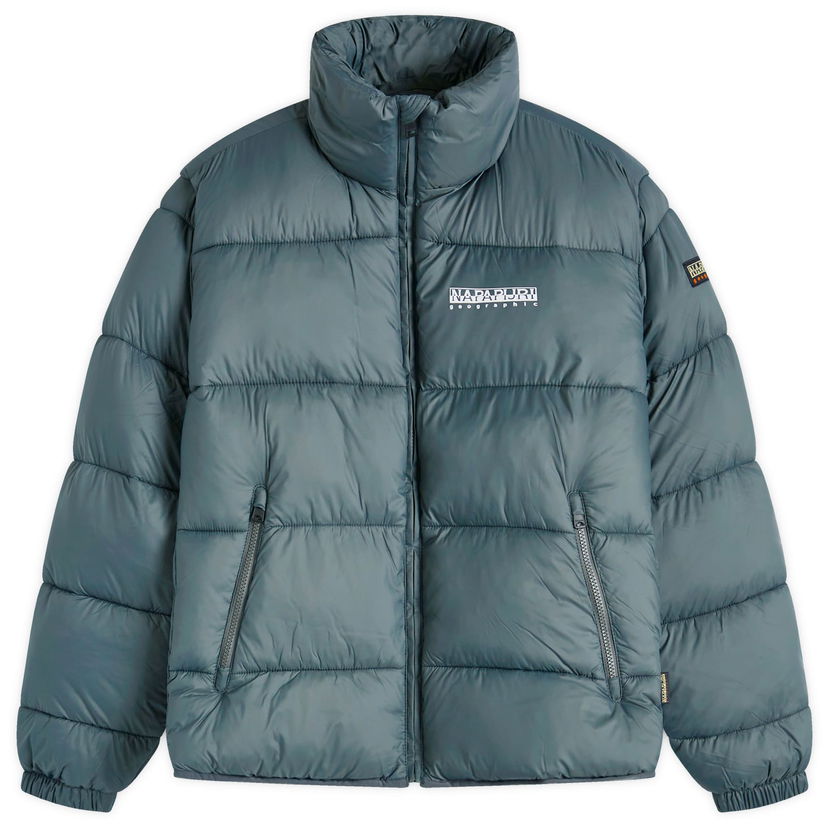 Puhovka Napapijri Logo Puffer Jacket Green Zelena | NP0A4GJFG1S1