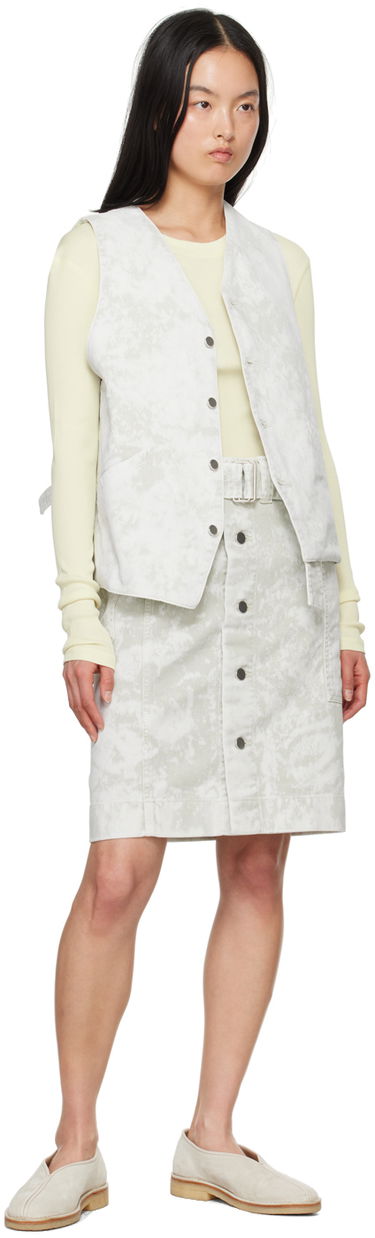 Krila LEMAIRE Lemaire Apron Denim Miniskirt Bela | SK1024 LD1012, 3