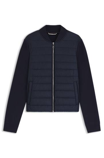 Jakna BOSS Hybrid Padded Jacket Mornarica | 50543236