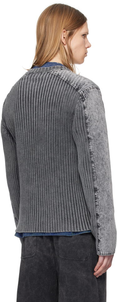 Pleteni pulover Diesel Diesel K-Matty Zip-Up Jacket Siva | A17464-0QMAN-900, 2