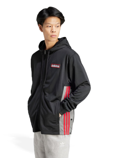 Pulover adidas Originals Adicolor Adibreak Full-Zip Hoodie Črna | IM8209