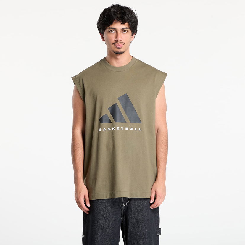 Majica brez rokavov adidas Performance Basketball Sleeveless T-Shirt Zelena | JX5589