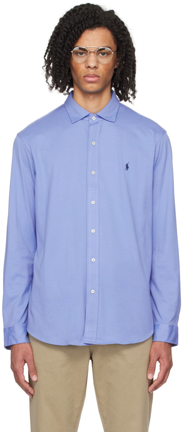 Srajce Polo by Ralph Lauren Embroidered Shirt Modra | 710899386004