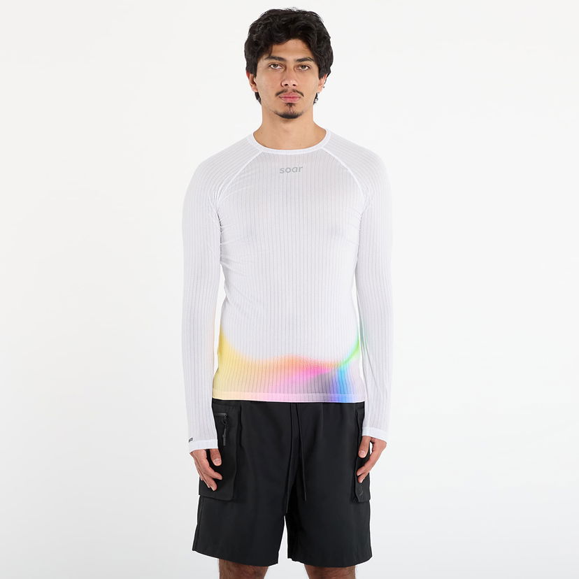 Majica Soar Running Long Sleeve Race Base Top Večbarvna | AW25-SBL2M-WHI