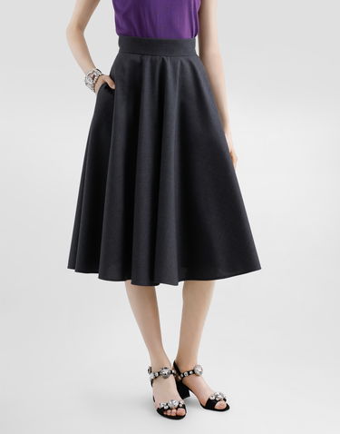 Krila Dolce & Gabbana Woolen Midi Circle Skirt Modra | F4C2ITFU286S8290, 3