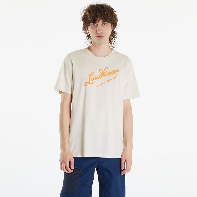 Majica Lundhags Lundhags Jarpen Logo T-Shirt Bež | 44317-24-00300