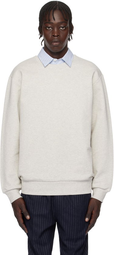 Pulover A.P.C. Label H Crewneck Sweatshirt Siva | COHCM-H27964, 0