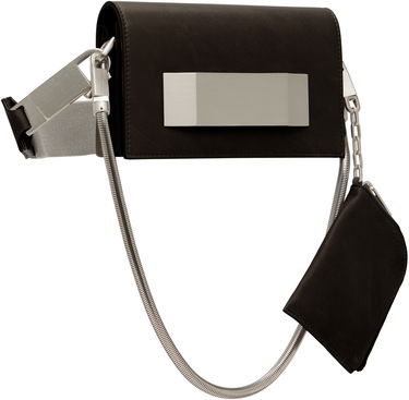 Torba za čez ramo Rick Owens Rick Owens Concordians Mini Griffin Bag Siva | RA02E0741 LCAWEH, 4