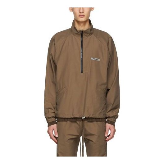Vetrovka Fear of God Essentials Sports Jacket Rjava | FOG-FW20-243