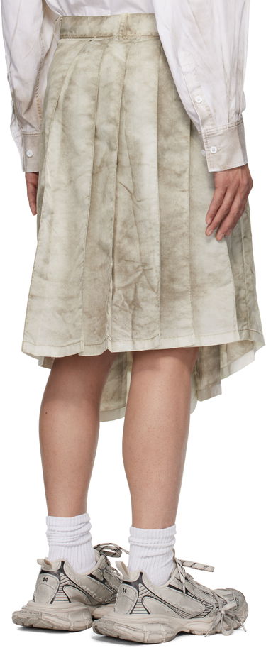 Krila Feng Chen Wang Feng Chen Wang Sandwashed Nylon Asymmetrical Skirt Bež | FUS19SK02, 2