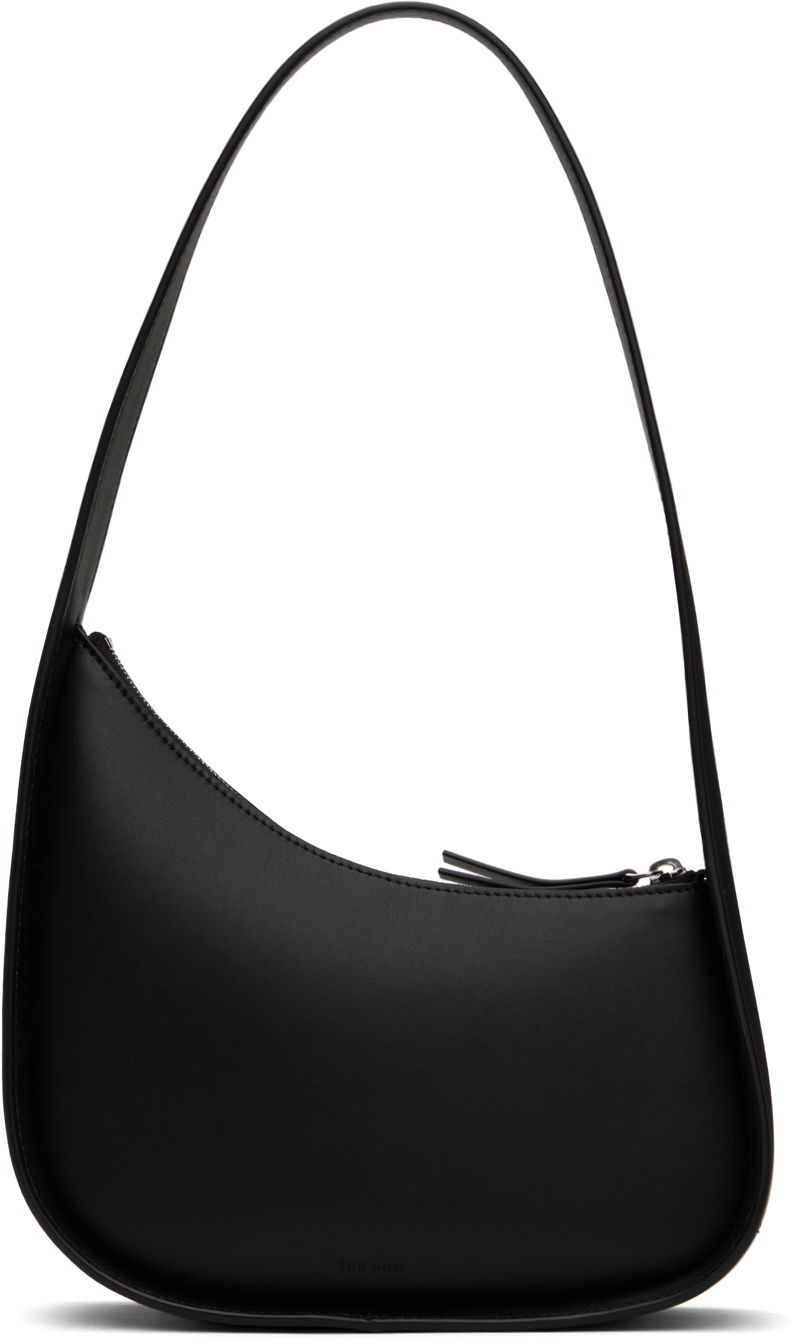 Torba za čez ramo The Row Black Half Moon Bag Črna | W1249-L52