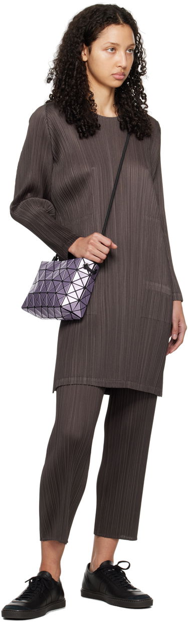Torba za čez ramo BAO BAO ISSEY MIYAKE Geometric Panel Loop Metallic Shoulder Bag Lila | BB46AG571, 3