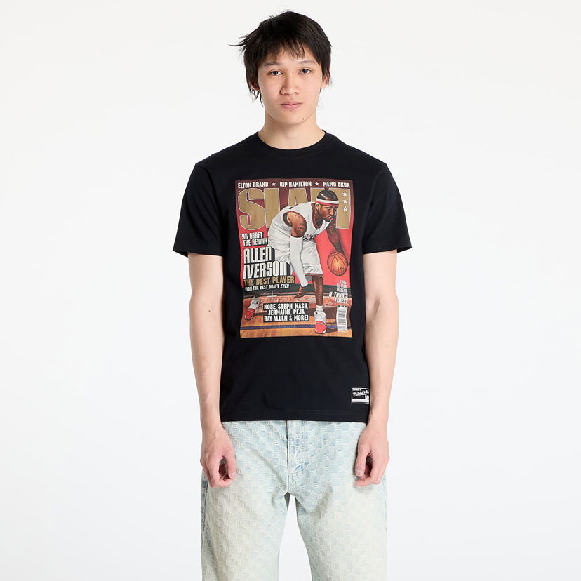 Majica Mitchell & Ness Mitchell & Ness NBA 76Ers Allen Iverson Slam Graphic Tee Črna | BMTRINTL1752-P76BLCKAI