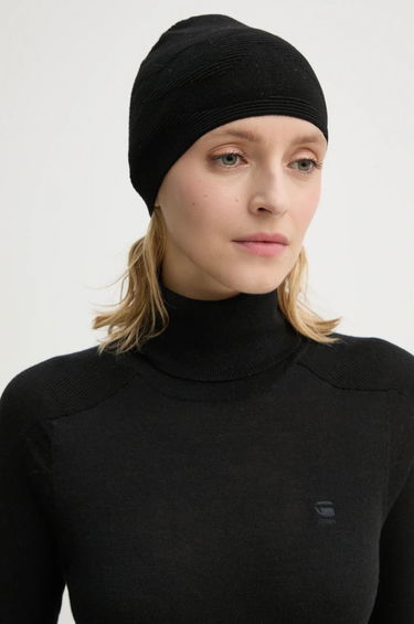 Beanie HELIOT EMIL Thin Knit Beanie Črna | AW24.16.108.BLK01, 2