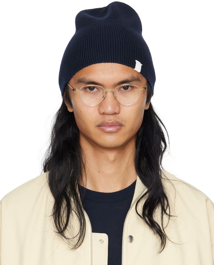 Beanie Jil Sander Knit Beanie Mornarica | J47ZZ0115_J14704