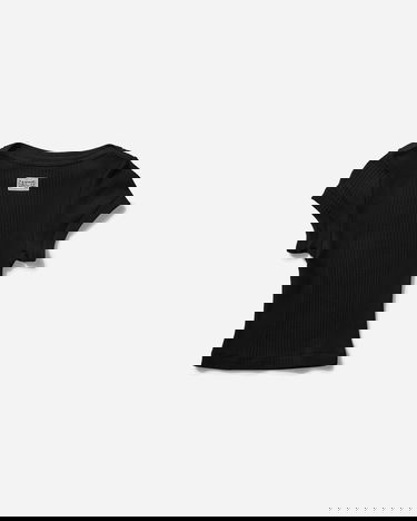 Krop-top Jean Paul Gaultier Jean Paul Gaultier 'The Patch' Ribbed Crop T-Shirt Črna | 25/33-F-TS105P-J054-00, 4
