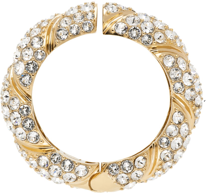 Zapestnica Valentino Valentino Garavani Small Big Mono Crystal-Embellished Clip-on Earring Kovinski | 6W0J0Y96YCW
