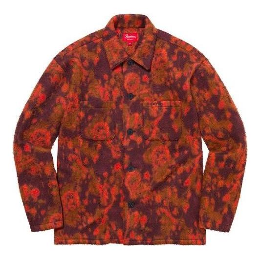 Srajce Supreme Fleece Shirt Rdeča | SUP-FW21-335
