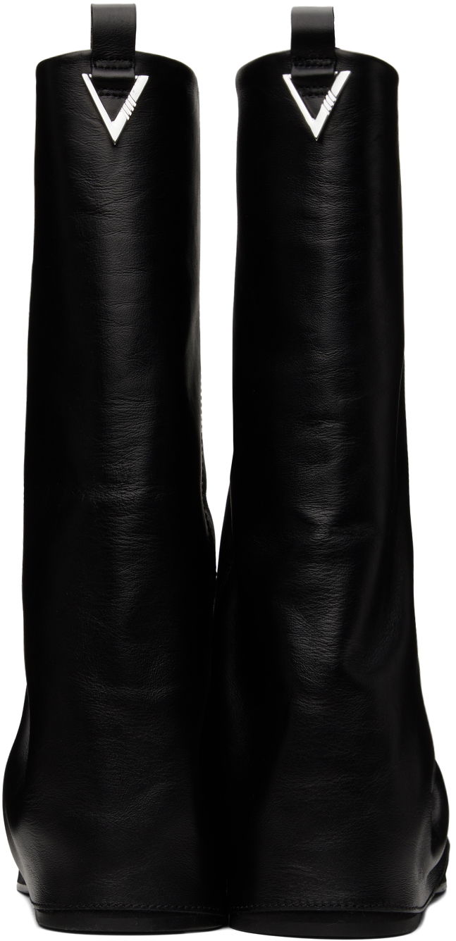 Oblačila The Attico Attico Robin Slouch Leather Combat Boots Črna | 241WS798 L019, 1