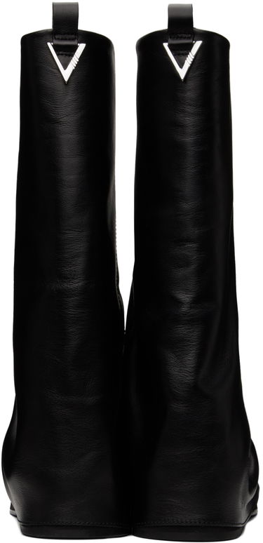 Oblačila The Attico Attico Robin Slouch Leather Combat Boots Črna | 241WS798 L019, 1