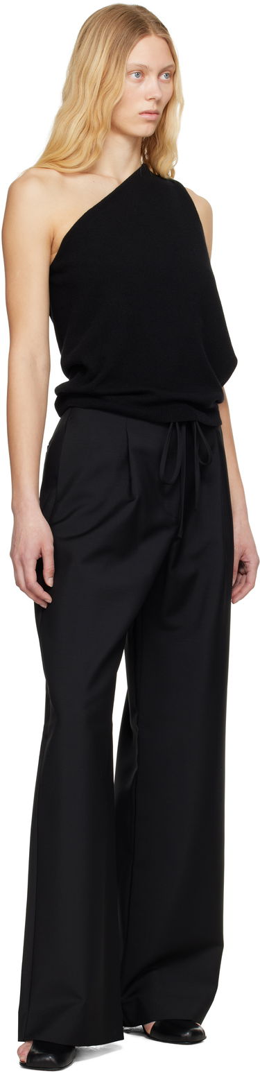 Hlače Róhe Róhe Relaxed Drawstring Trousers Črna | 415-30-007, 3