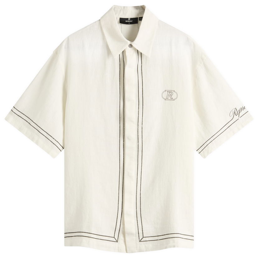 Srajce Represent Clo Border Vacation Shirt Bela | MLM100298-26