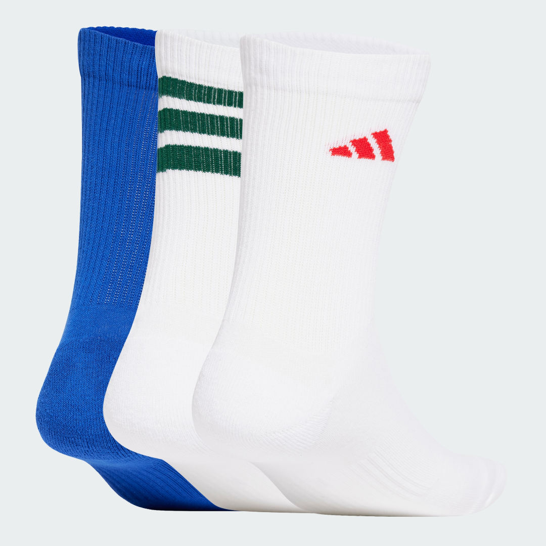 Nogavice adidas Performance 3 Pairs Logo Crew Socks Večbarvna | JD5831, 0