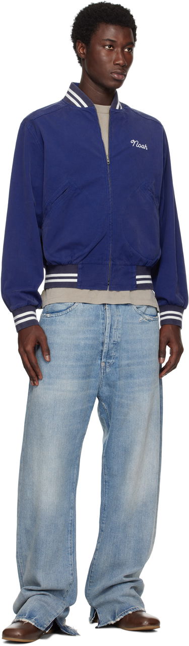 Bomber jakna Noah Noah Cotton Varsity Jacket Modra | OW086SS25ROY, 3
