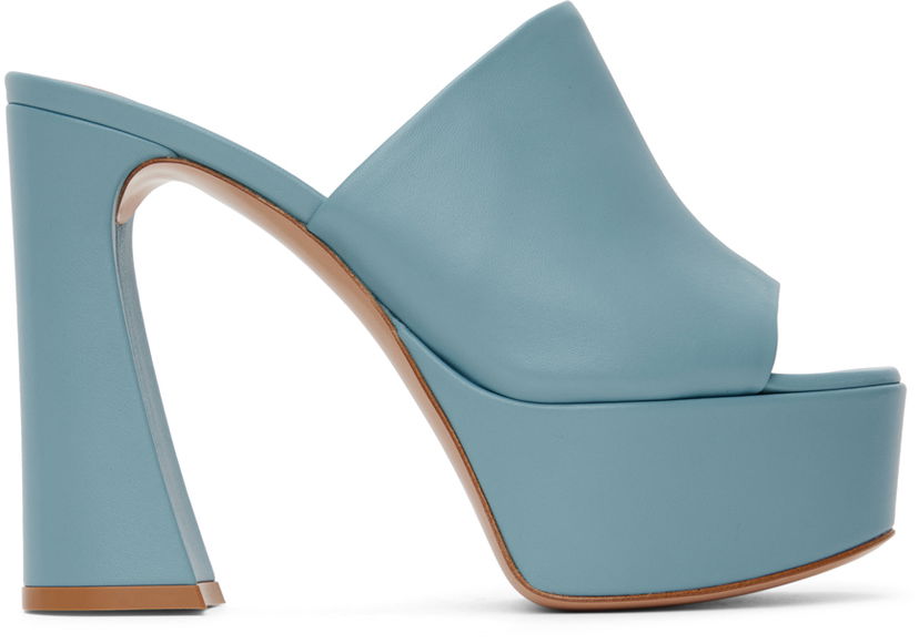 Superge in čevlji Gianvito Rossi Gianvito Rossi Holly Mule Platform Sandals Modra | G16990.70RIC.NAP
