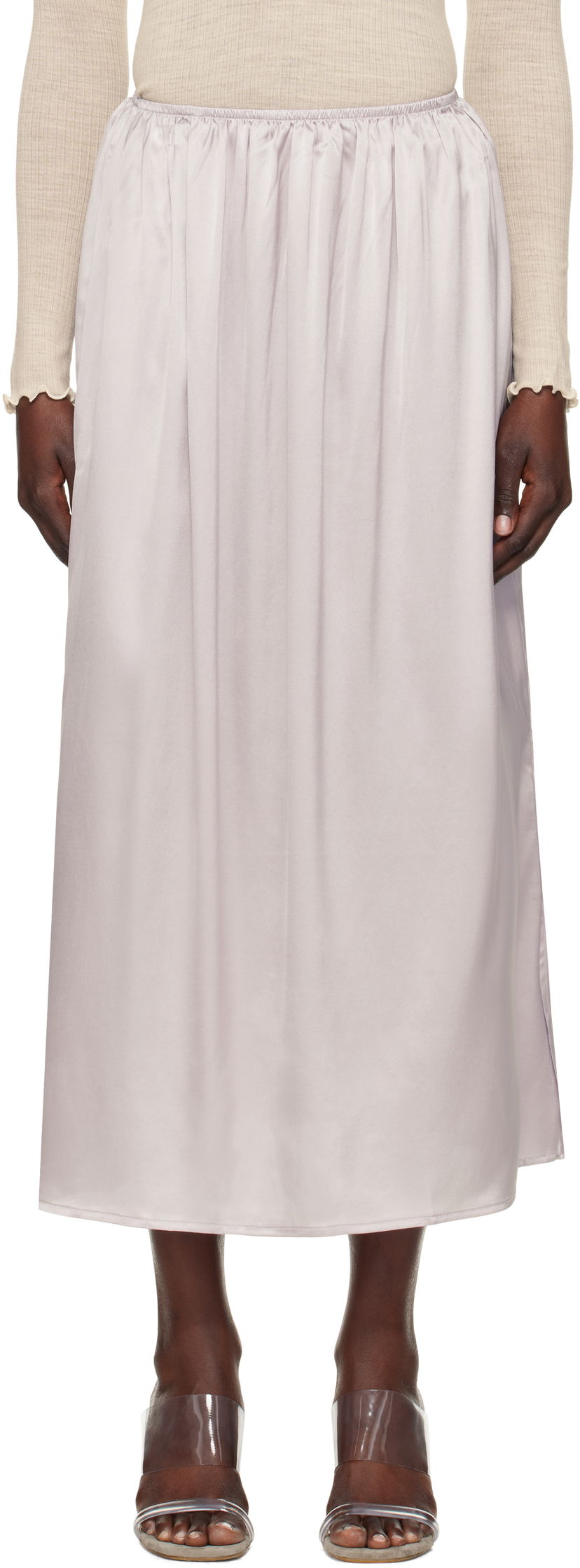 Krila Baserange Baserange City Midi Skirt Lila | SKCI-SI-SP25