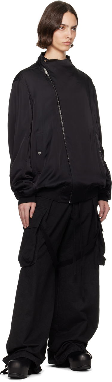 Bomber jakna Rick Owens Rick Owens Washed Charmeuse Anthem Bomber Jacket Črna | RO01E7785 SCH, 3