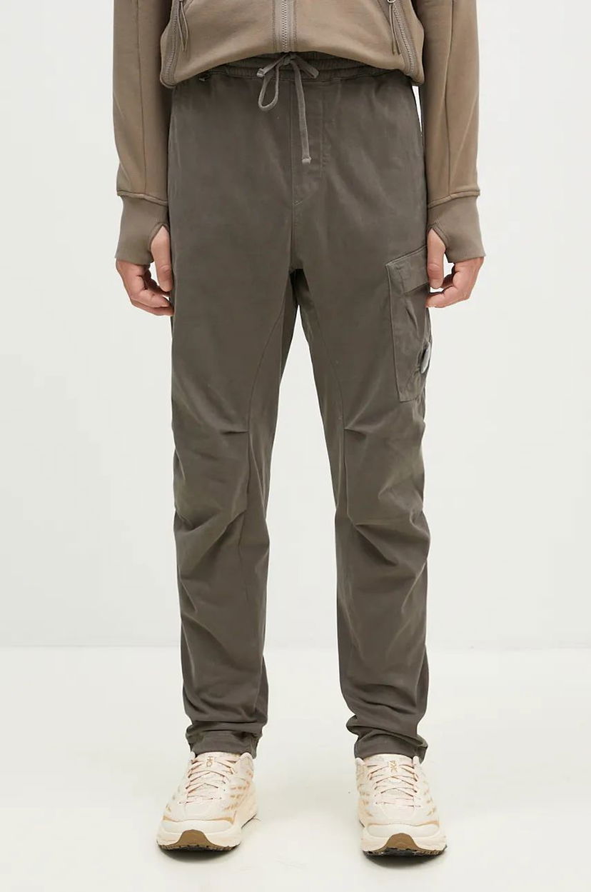 Cargo hlače C.P. Company Stretch Sateen Ergonomic Lens Cargo Pants Zelena | 17CMPA180A005529G